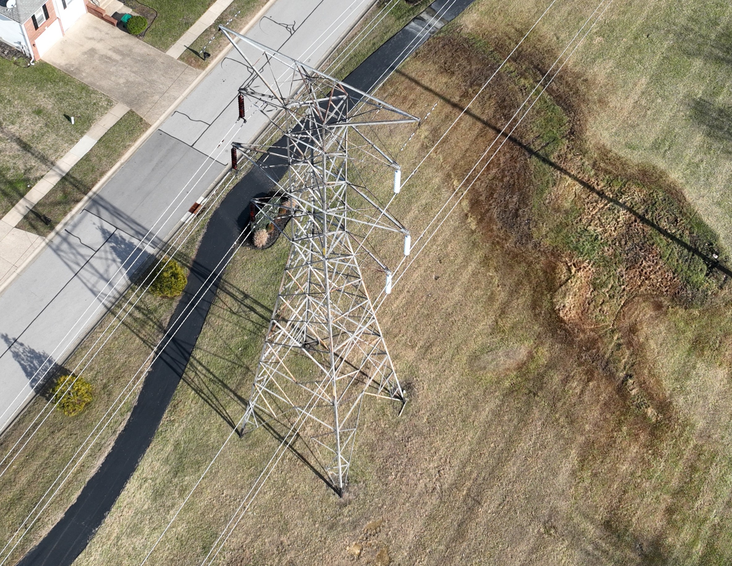 Drone inspection aerial view