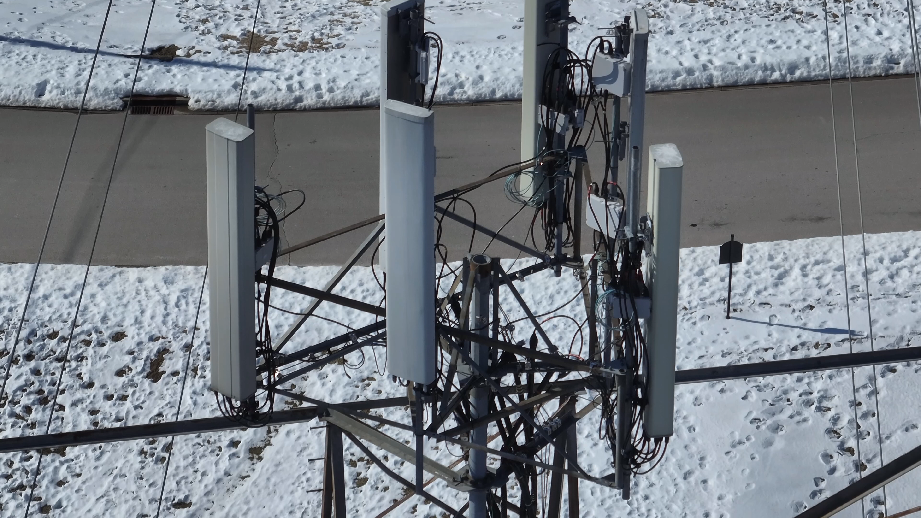 Drone inspection aerial view