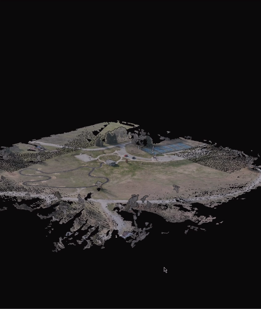 Drone mapping aerial view