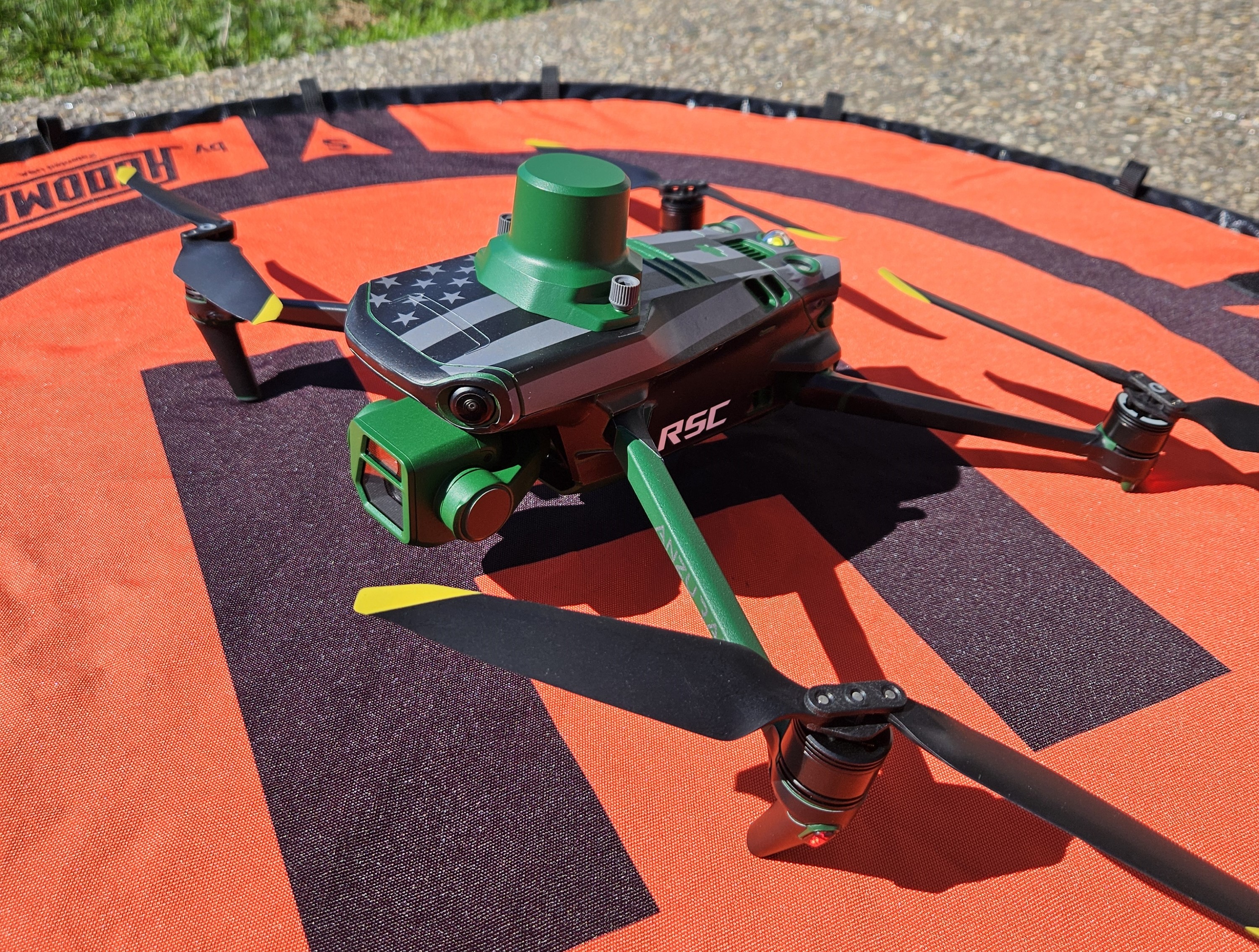 Drone mapping aerial view