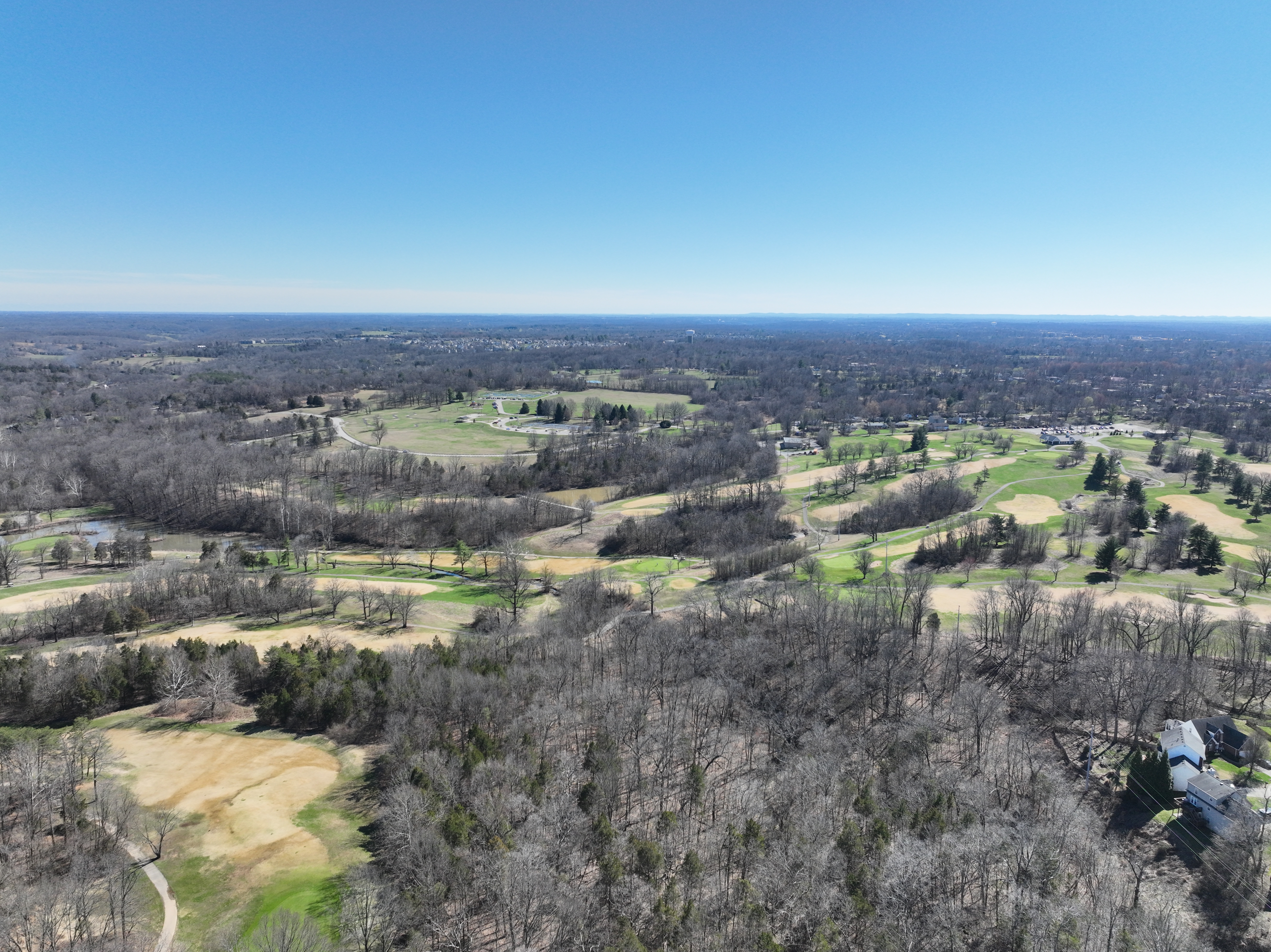 Drone turf maintenance survey identifying lawn stress areas